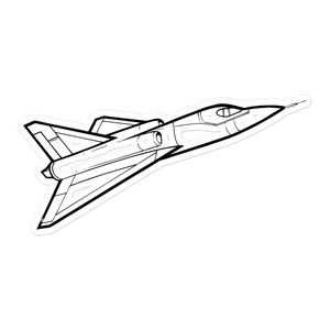 Convair XF2Y Sea Dart - Supersonic Seaplane Sticker