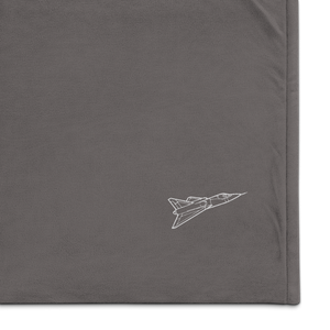 Convair XF2Y Sea Dart - Supersonic Seaplane Port Authority Embroidered Premium Sherpa Blanket