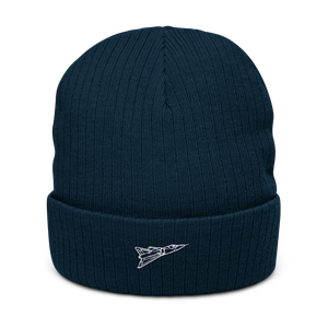 Convair XF2Y Sea Dart - Supersonic Seaplane Atlantis Recycled Cuffed Beanie