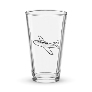 Beechcraft Jet Mentor Prototype  Shaker Pint Glass