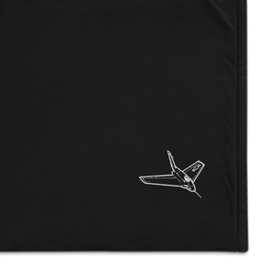 Northrop X-4 Experimental Jet Port Authority Embroidered Premium Sherpa Blanket