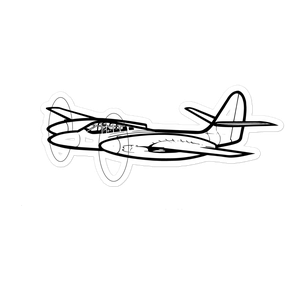 McDonnell XP-67 Moonbat Sticker