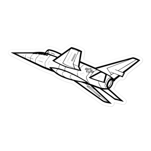 North American F-107A Ultra Sabre Sticker