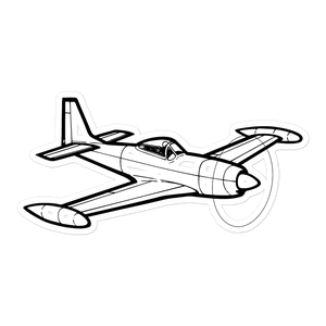 Piper PA-48 Enforcer Prototype Sticker