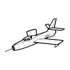 Republic XF-91 Thunderceptor Sticker