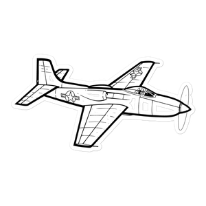 Consolidated Vultee XP-81 Hybrid Fighter Sticker