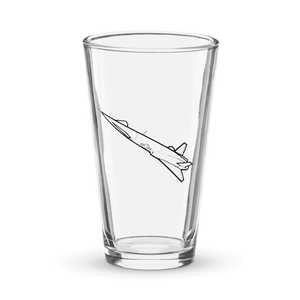 North American X-10 NAVAJO Pioneer  Shaker Pint Glass