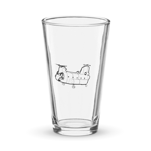 Boeing CH-47 Chinook Helicopter 2  Shaker Pint Glass