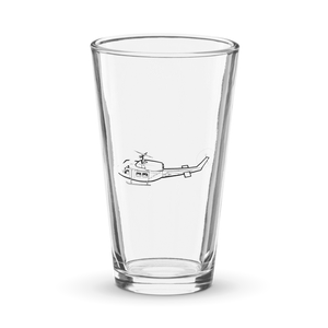 Bell UH-1 Huey Helicopter  Shaker Pint Glass