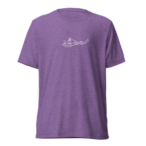 Bell UH-1 Huey Helicopter Tri-blend T-Shirt