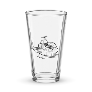Bell AH-1 Cobra Attack Helicopter 3  Shaker Pint Glass