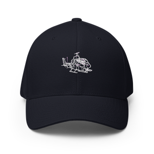 Bell AH-1 Cobra Attack Helicopter 3 Flexfit Hat