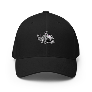 Bell AH-1 Cobra Attack Helicopter 3 Flexfit Hat