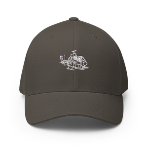 Bell AH-1 Cobra Attack Helicopter 3 Flexfit Hat