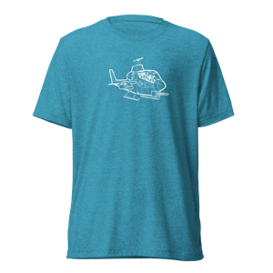 Bell AH-1 Cobra Attack Helicopter 3 Tri-blend T-Shirt