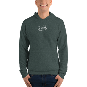 Boeing CH-47 Chinook Helicopter 3 Bella + Canvas Hoodie
