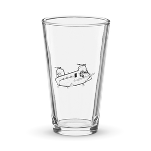 Boeing CH-47 Chinook Helicopter 3  Shaker Pint Glass