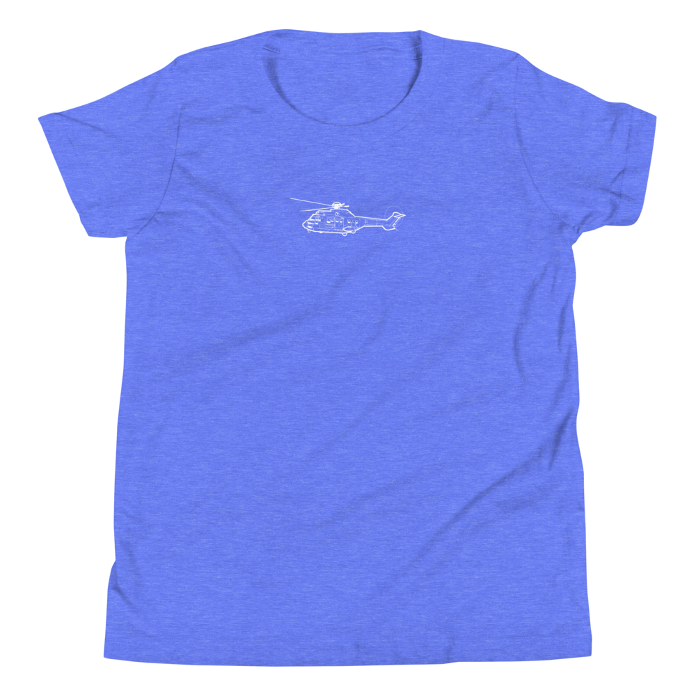 Airbus AS532 Cougar Helicopter Youth T-Shirt 