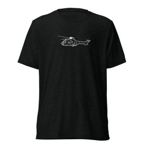Airbus AS532 Cougar Helicopter Tri-blend T-Shirt