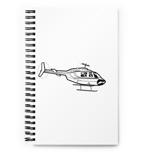 Bell 206 Helicopter Icon Notebook