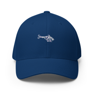 Bell 206 Helicopter Icon Flexfit Hat