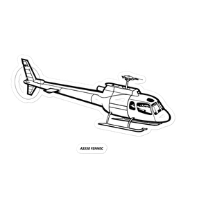 Airbus AS550 Fennec Helicopter Sticker
