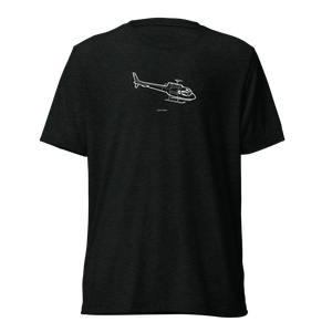 Airbus AS550 Fennec Helicopter Tri-blend T-Shirt