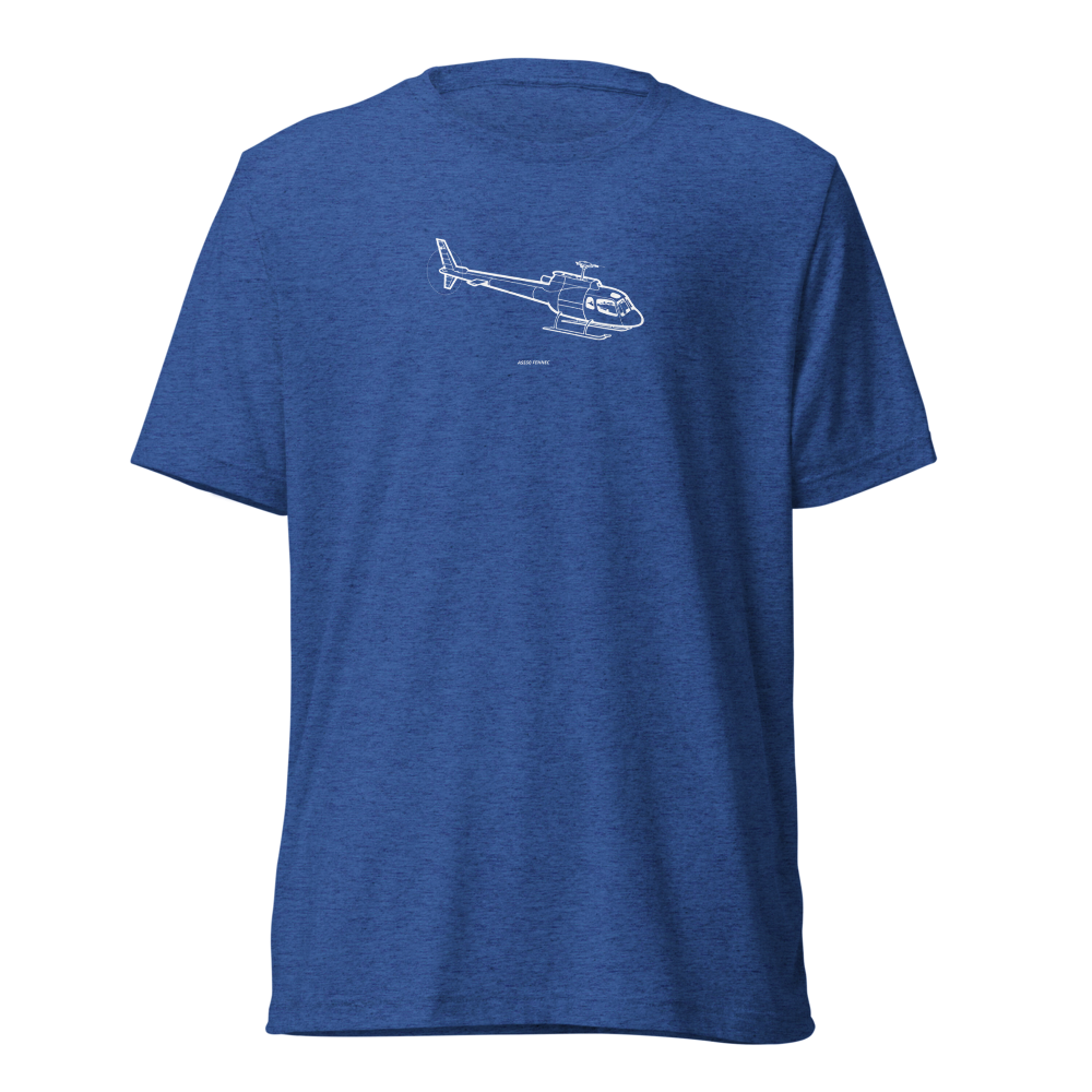 Airbus AS550 Fennec Helicopter Tri-blend T-Shirt 