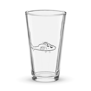 Agusta A-129 Mangusta Attack Helicopter  Shaker Pint Glass