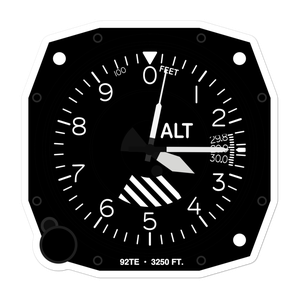 Chaney San Francisco Ranch Airport (92TE) Altimeter Stickers