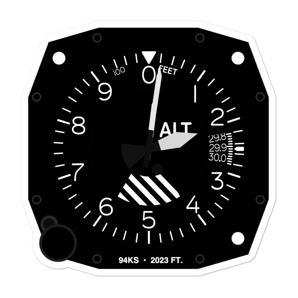 Smith Field (94KS) Altimeter Stickers 