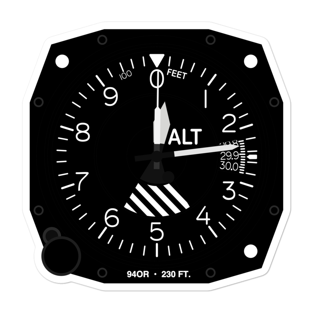Farm Yard Field (94OR) Altimeter Stickers 
