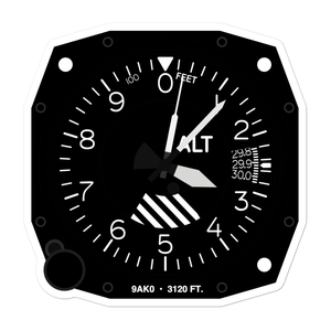Sports Mans Paradise Airport (9AK0) Altimeter Stickers
