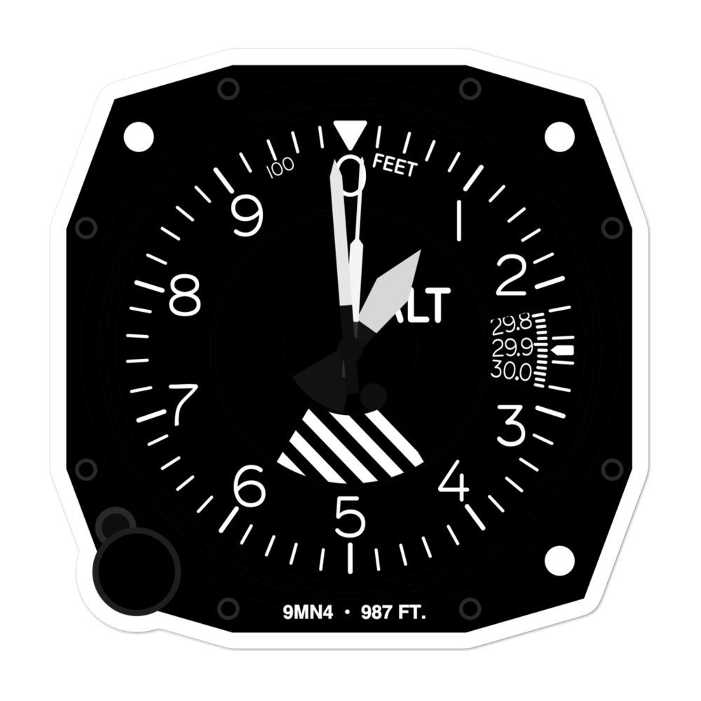 Fairview Riverside Medical Center Heliport (9MN4) Altimeter Stickers 