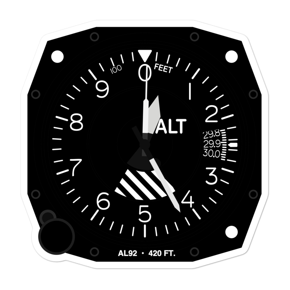 Hawk Field (AL92) Altimeter Stickers 