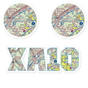 Ponderosa Field (XA10) VFR Sectional Sticker Pack