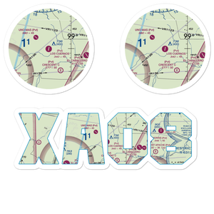 Los Cuernos Ranch Airport (XA08) VFR Sectional Sticker Pack