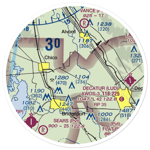 Spectre Airport (XA07) VFR Sectional Sticker (20 mile)