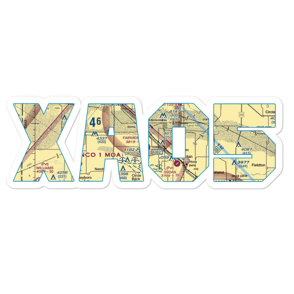 Fairview Field (XA05) VFR Sectional Sticker 