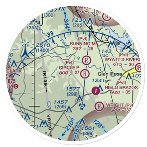 Circle Eight Ranch Airport (XA04) VFR Sectional Sticker (20 mile)