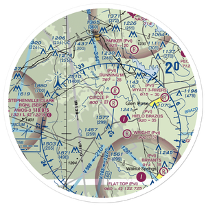 Circle Eight Ranch Airport (XA04) VFR Sectional Sticker (30 mile)