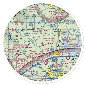 Edgington Ranch Airport (XA03) VFR Sectional Sticker (30 mile)