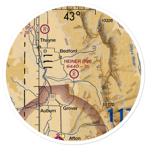 Heiner Airport (WY60) VFR Sectional Sticker (20 mile)