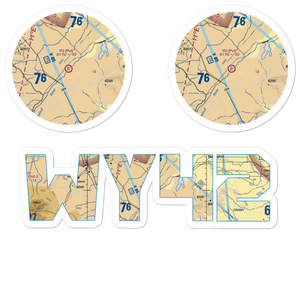 Yu Ranch Airport (WY42) VFR Sectional Sticker Pack