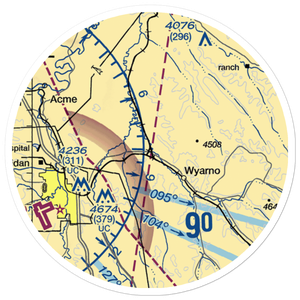 Symons Airport (WY37) VFR Sectional Sticker (20 mile)