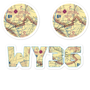 Bakers Field (WY36) VFR Sectional Sticker Pack