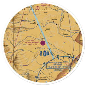 Antelope Run Ranch Airport (WY33) VFR Sectional Sticker (30 mile)