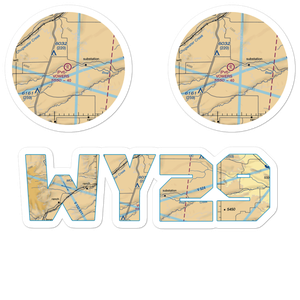 Vowers Ranch Airport (WY29) VFR Sectional Sticker Pack