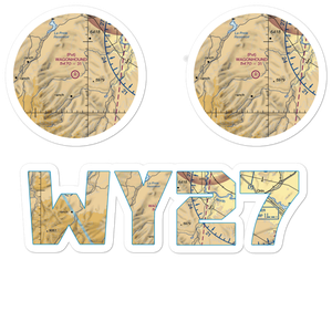 Wagonhound Airport (WY27) VFR Sectional Sticker Pack