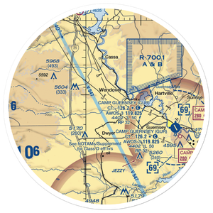 Snell - North Laramie River Airport (WY25) VFR Sectional Sticker (30 mile)
